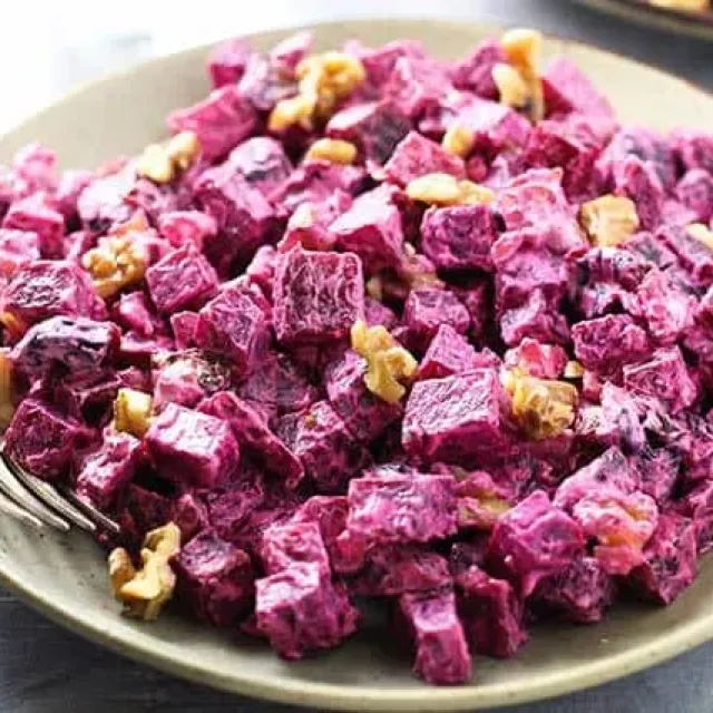 Beats with Walnuts and Prunes